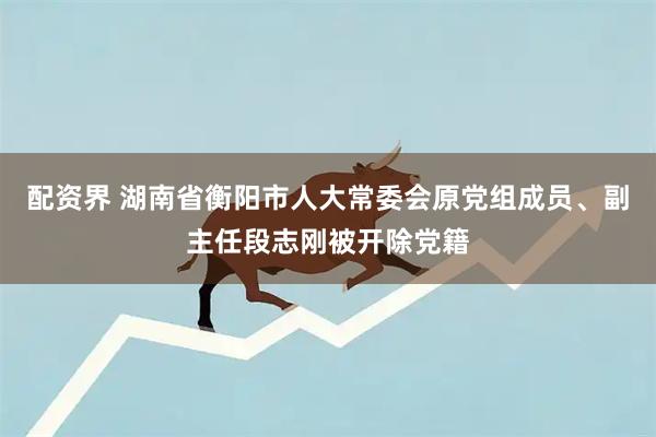 配资界 湖南省衡阳市人大常委会原党组成员、副主任段志刚被开除党籍